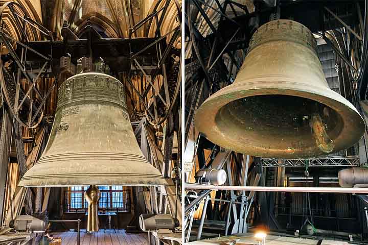 A Catedral de Colônia, na Alemanha, tem um sino St. Petersglocke