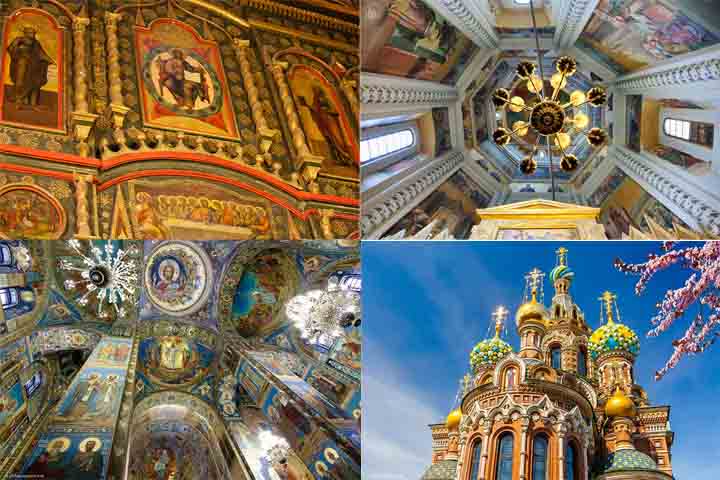 Capela de São Basílio (Rússia) – 1555-1561 - Parte da Catedral de São Basílio, em Moscou, com cúpulas coloridas icônicas. Cada capela interna tem murais ricamente decorados. Foi construída por ordem de Ivan, o Terrível.-- Flickr Zygmunt Boro e Reprodução do X @YourMoscowGuide, @Russia e @Russia