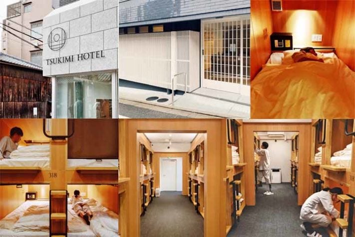 TSUKIMI HOTEL- Hotéis-cápsula no Japão - Instagram @tsukimihotel
