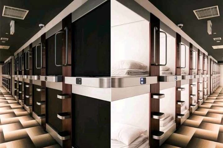 Hotel M Matsumoto - Hotéis-cápsula no Japão - Instagram @hotel.m.matsumoto