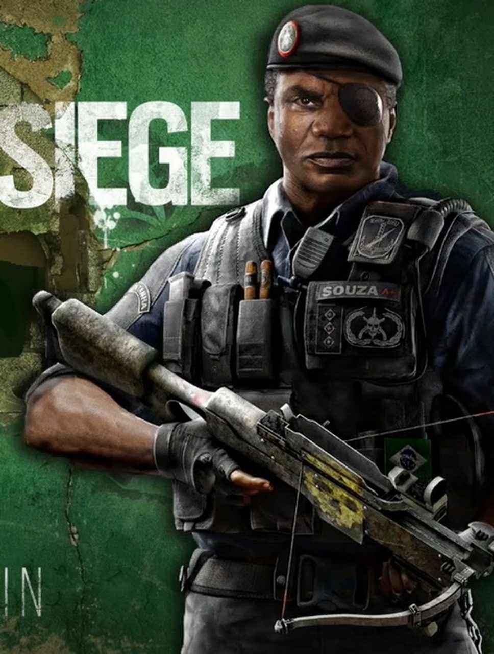 Personagem: Capitão - Personagem do Rainbon Six Siege, Capitão faz parte do Batalhão de Operações Especiais (Bope), setor famoso da polícia brasileira. -Reprodução/ Rainbow Six Siege