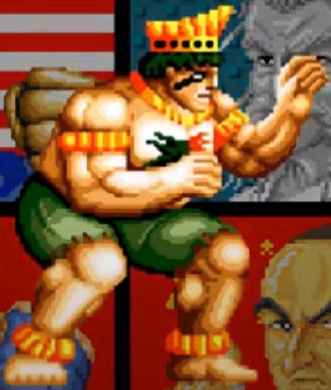Personagem: Golrio - Um dos lutadores menos conhecidos pelo público, Golrio é do jogo Fight Fever e se caracteriza por ter semelhança física e de traje com um pajé, representando determinadas tribos indígenas brasileiras.-Reprodução/ Fight Fever