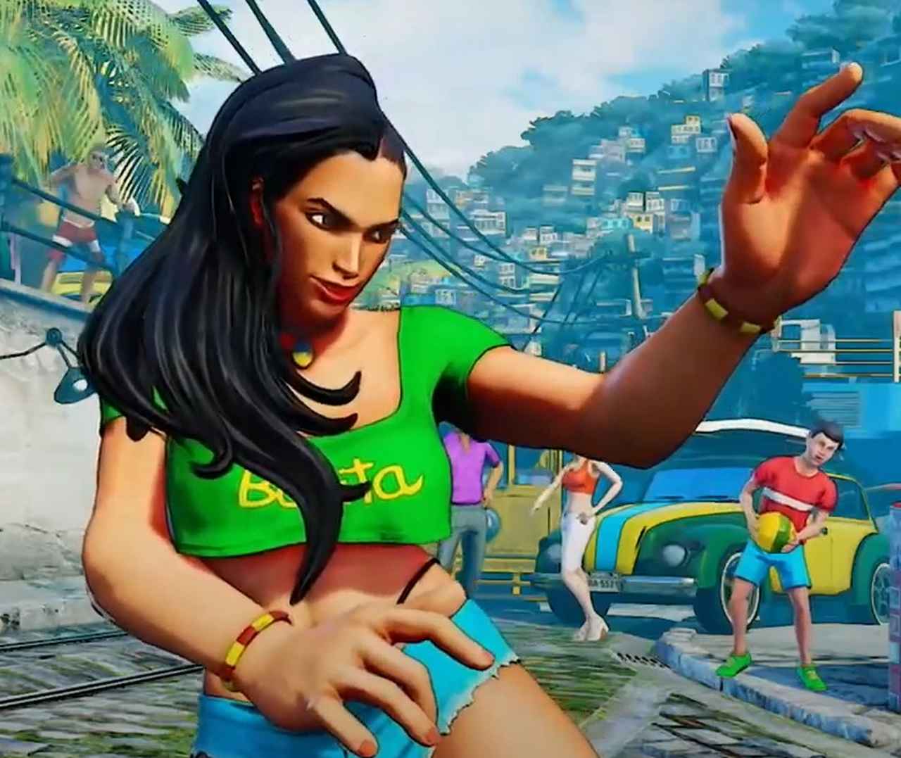Personagem: Laura Matsuda - Mais uma personagem que aparece em Street Fighter, Laura Matsuda tem um estilo de luta que mescla entre jiu-jitsu e capoeira.-Reprodução/ Street Fighter