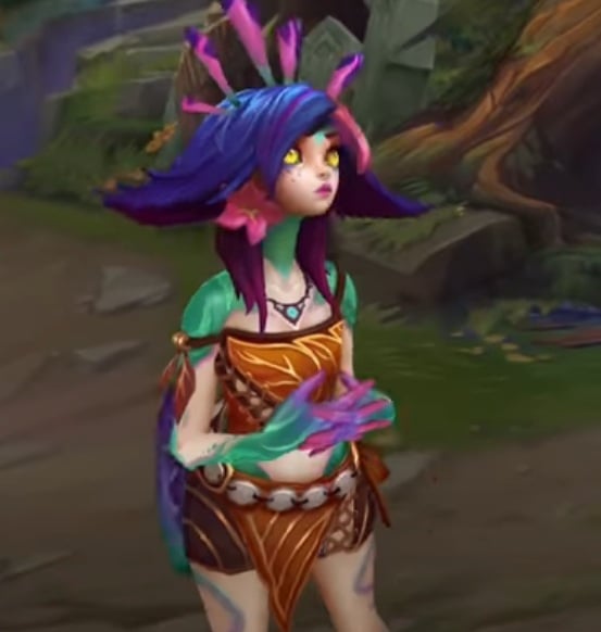 Personagem: Neeko - Um dos jogos mais populares do mundo é League of Legends e o Brasil não passa despercebido, não só pela grande quantidade de jogadores como também pela personagem Neeko.-Reprodução/ League Of Legends