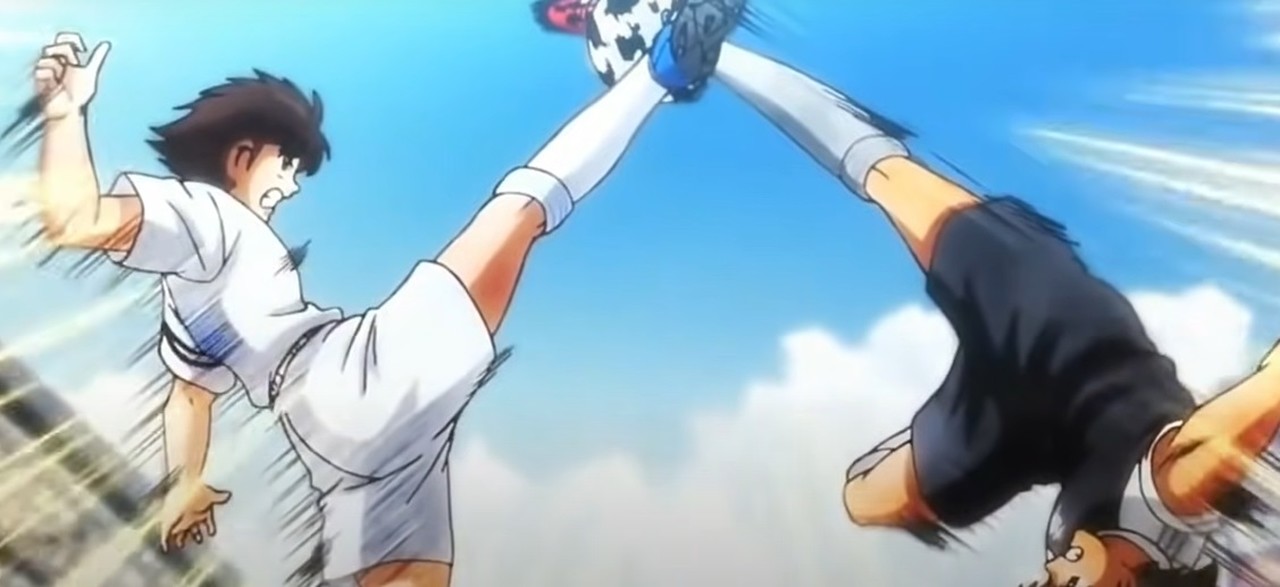 Tsubasa vs Hyuga - Anime: Supercampeões - Essa é a principal rivalidade do anime Supercampeões, sendo os dois excelentes jogadores de futebol que estão em busca de vitórias e títulos dentro de campo. 