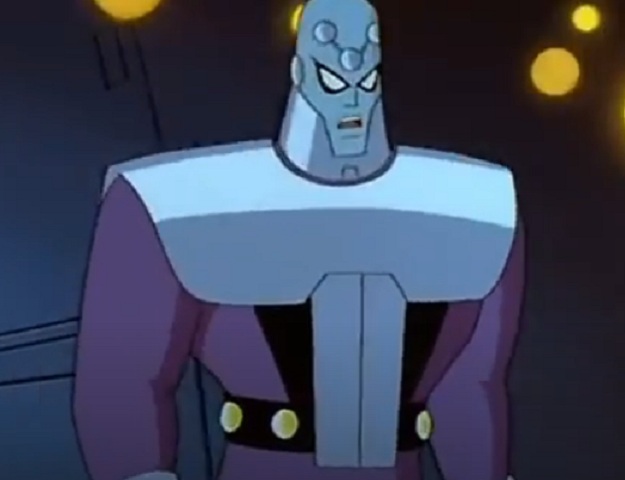 Nome do vilão: Brainiac - Enfrentar esse vilão não seria uma tarefa tão fácil para Gaara. Isso porque Brainiac é um ser evoluído em diversos pontos, principalmente na questão inteligência. 