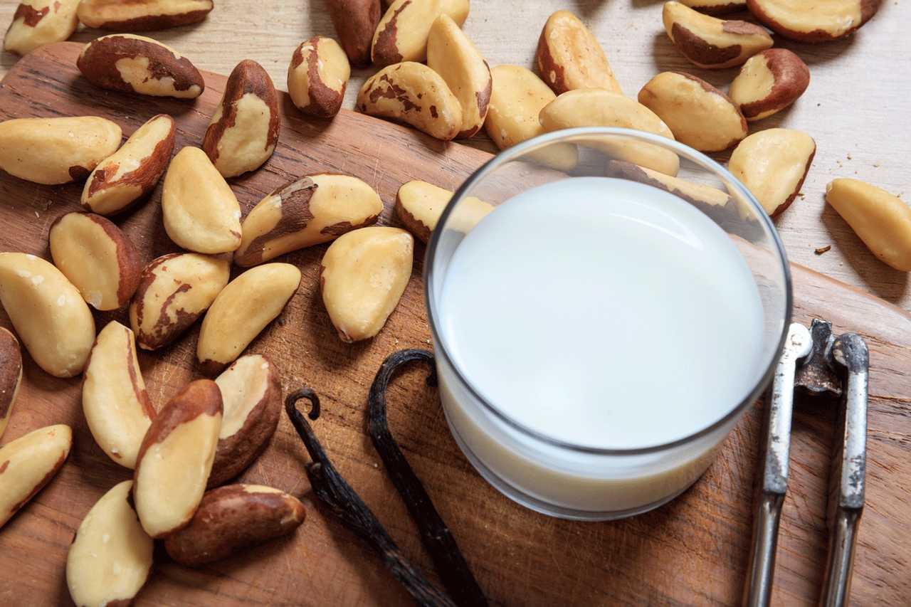 O leite de castanha é outra alternativa crescente, especialmente popular entre aqueles que buscam reduzir o consumo de produtos de origem animal. Feito a partir de castanhas, este leite é uma boa fonte de minerais, como magnésio e ferro, e possui um sabor suave e doce.