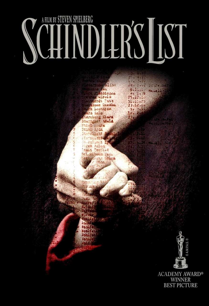 A lista de Schindler (1993): Produzido pelo renomado diretor Steven Spielberg, o drama é baseado no romance “Schindler's Ark” (1982), do romancista australiano Thomas Keneally. 