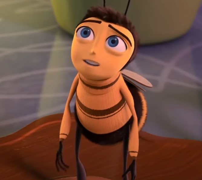 <p>Barry B. Benson – Abelha protagonista de Bee Movie, que questiona seu papel na colmeia após terminar os estudos. Curioso e idealista, ele desafia as regras do mundo humano ao processar a indústria do mel e lutar pela liberdade das abelhas.</p>
