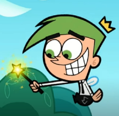 <p>Cosmo – Um dos padrinhos mágicos de Timmy Turner na série Os Padrinhos Mágicos, conhecido por sua personalidade atrapalhada e ingênua. Mesmo causando confusões constantes com seus feitiços, ele é carinhoso e leal, trazendo humor às aventuras do desenho.</p>
