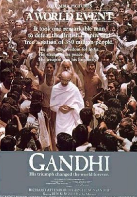 11º lugar - Gandhi - Direção:  Richard Attenborough - Ano do Oscar: 1983 - 8 Oscars em 11 indicações.