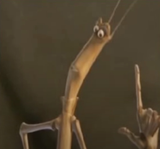 <p>Slim – Inseto graveto de Vida de Inseto, caracterizado por sua aparência magra e desengonçada. Apesar de parecer frágil, é um artista dedicado do circo e mostra coragem ao ajudar na luta contra os gafanhotos.</p>
