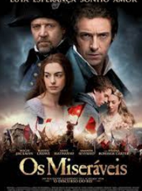 Os Miseráveis (2013) - Dirigido por Tom Hooper, estrelado por Hugh Jackman, Russell Crowe e Anne Hathaway.
Adaptação musical do clássico de Victor Hugo, acompanha a redenção de um ex-prisioneiro em meio à turbulência da Revolução Francesa, com performances emocionantes.