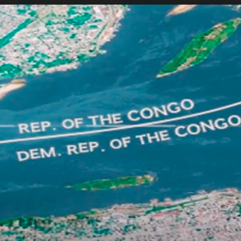 É o único caso no planeta em que duas capitais de países se separam por um rio, uma estando diante da visão da outra. 