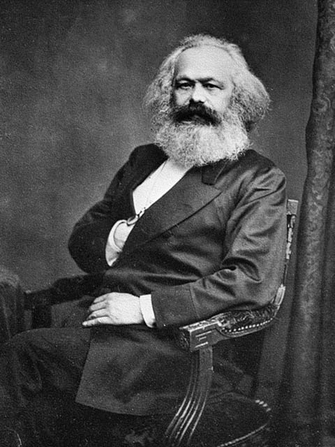 Karl Marx (1818-1883) - Seu pensamento sobre trabalho e capital exerceu grande influência. O alemão foi um dos teóricos do Socialismo. 