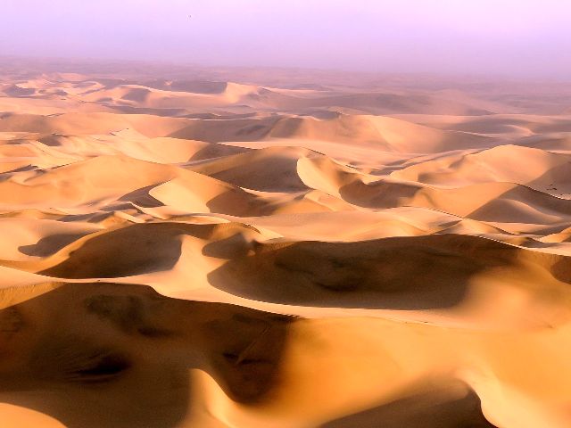O país chamava-se Sudoeste Africano quando governado pelo Império Alemão e pela África do Sul.  Mudou de nome em 1990, quando tornou-se independente. O nome vem do Deserto de Namib, palavra que significa "área onde há mais nada". 