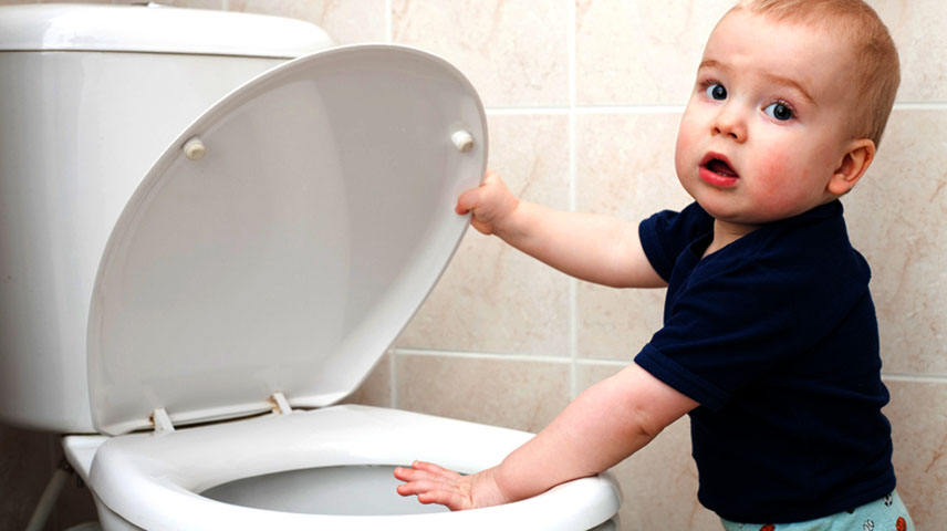 O vaso sanitÃ¡rio tambÃ©m pode ser perigoso para crianÃ§as pequenas. NÃ£o deixe que elas fiquem sozinhas no banheiro. -Eshoje.com.br

