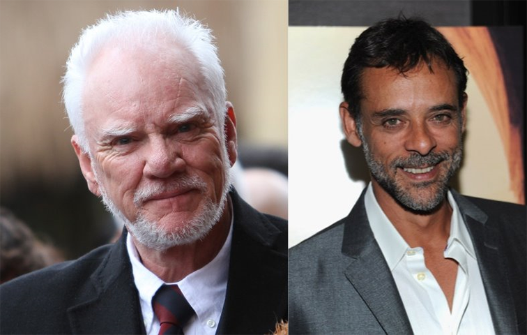 Malcolm MacDowell e Alexander Siddig - Malcolm é célebre por seu papel em 