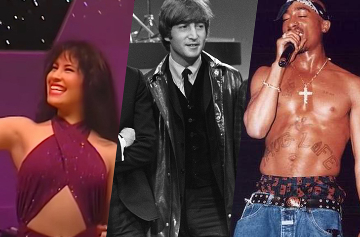 Montagem - celebridades que foram assassinadas
