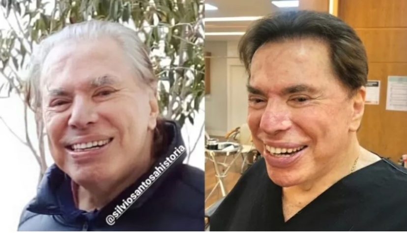 Silvio Santos tinge cabelos junho 2021