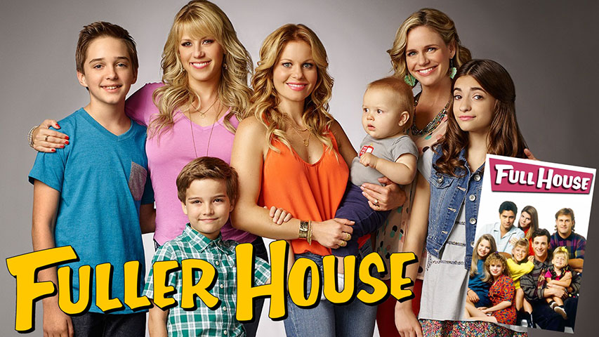 <p>Fuller House – 2016/2020 – 5 temporadas.  Spin-off da série de 1987, lançada com selo original da Netflix, reprisa vários personagens e conta com participações especiais. </p>
