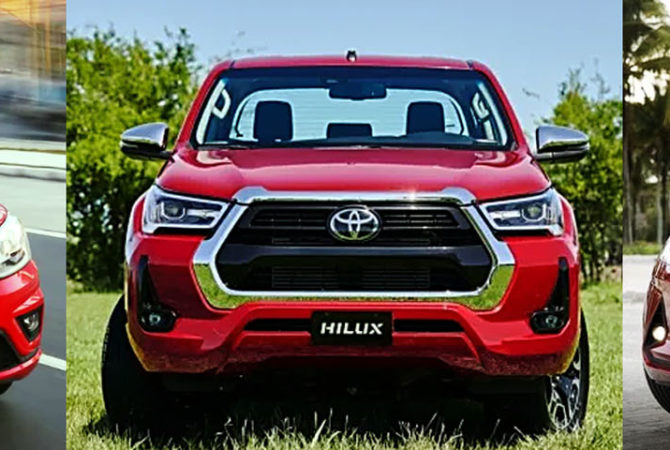 Os carros mais vendidos no Brasil em 2021