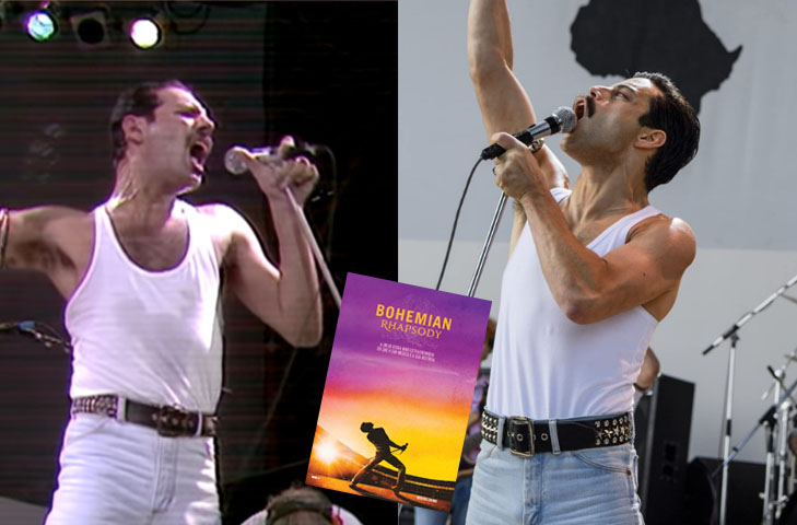 Rami Malek - "Bohemian Rhapsody" (2018) - O ator americano, de ascendência egípcia, interpretou o cantor Freddie Mercury (1946-1991). A atuação avassaladora também rendeu os prêmios BAFTA, Globo de Ouro e Screen Actors Guild. 