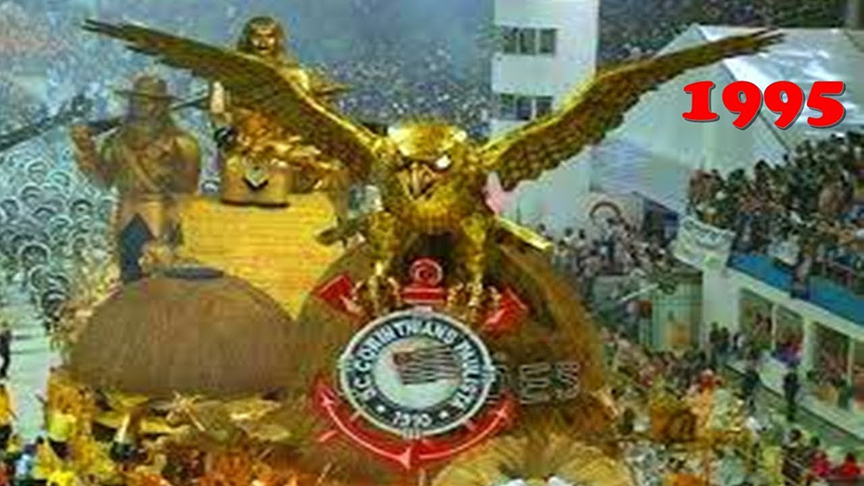 <p>Em 1995, a Gaviões da Fiel cantou “Me dâ mão, me abraça. Viaja comigo pro céu”. E foi mesmo uma viagem e tanto. Primeiro título da escola e a consagração de um samba que até hoje é um dos maiores ícones do carnaval paulista. Showzaço!</p>
