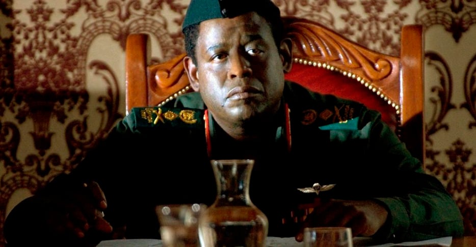 Forest Whitaker foi premiado com Oscar de Melhor Ator (2007) pela interpretação do cruel ditador de Uganda, Idi Amin, no filme 