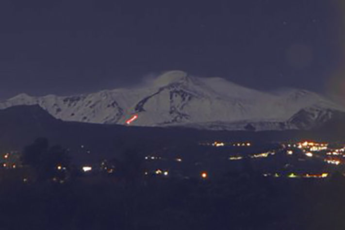 Vulcão Etna dezembro 2021