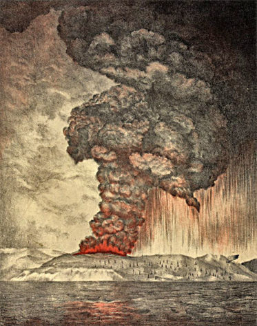 Vulcão Krakatoa, Indonésia, 1883