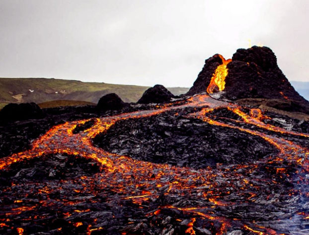 Vulcão Nyiragongo, no Congo, 2021 