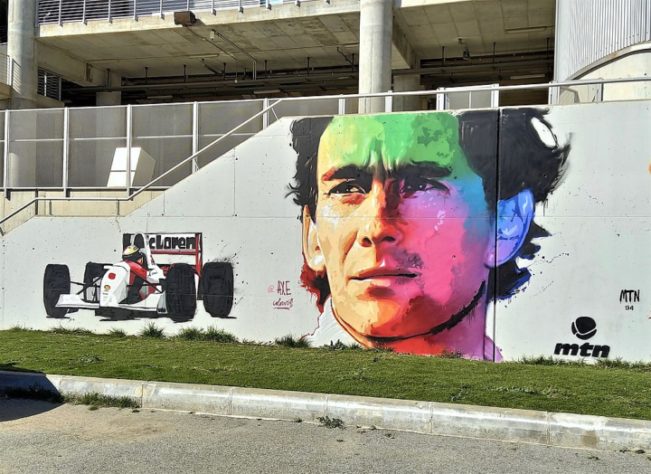Grafite de Ayrton Senna