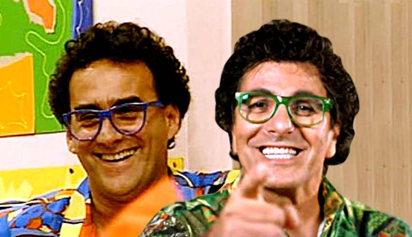 Armando Volta - David Pinheiro e Evandro Mesquita. O ator David Pinheiro ganhou fama nacional justamente no papel de Armando Volta. Evandro Mesquita, além de ator, é músico, que alcançou grande sucesso como líder e vocalista da banda Blitz. Popular com o personagem Paulão do seriado 