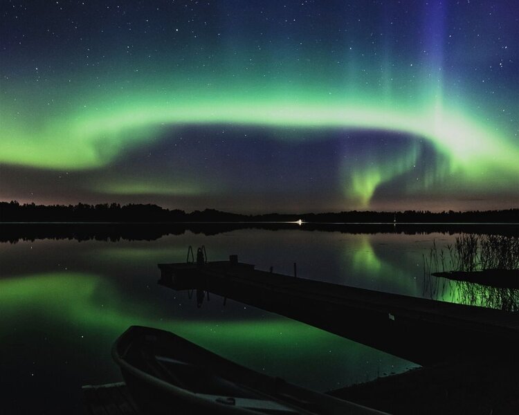 O espetáculo de luzes da Aurora Boreal - Divulgação 