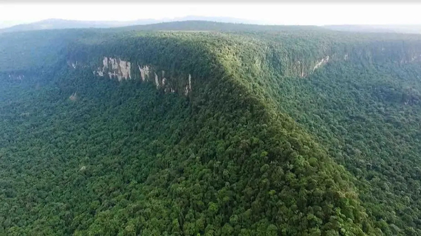 Monte Caburaí: É o ponto mais ao norte do Brasil.  - Divulgação Governo Federal 