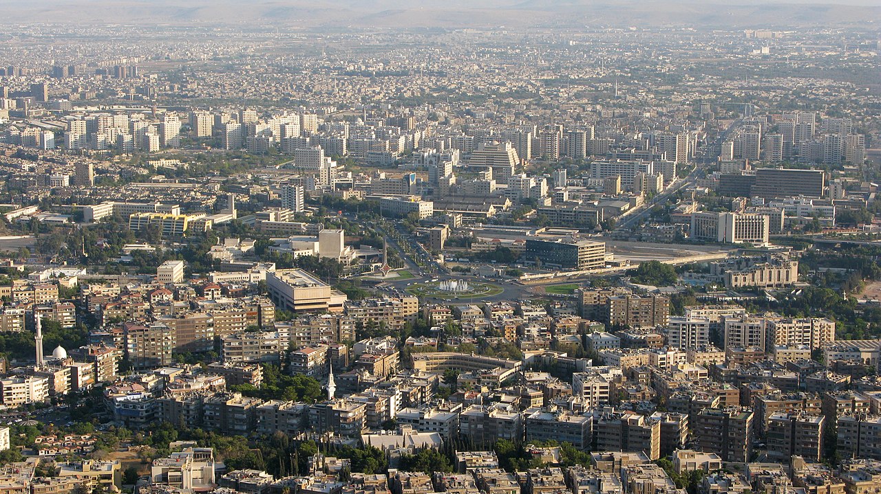 Síria (Ásia - Oriente Médio): 13 pontos - Capital: Damasco .  População: 17,5 milhões 