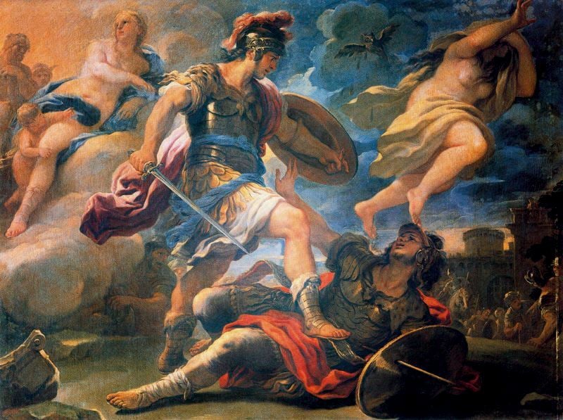 Pela mitologia, eles eram filhos do deus Marte e descendentes de Eneas, herói de Troia. -domínio público