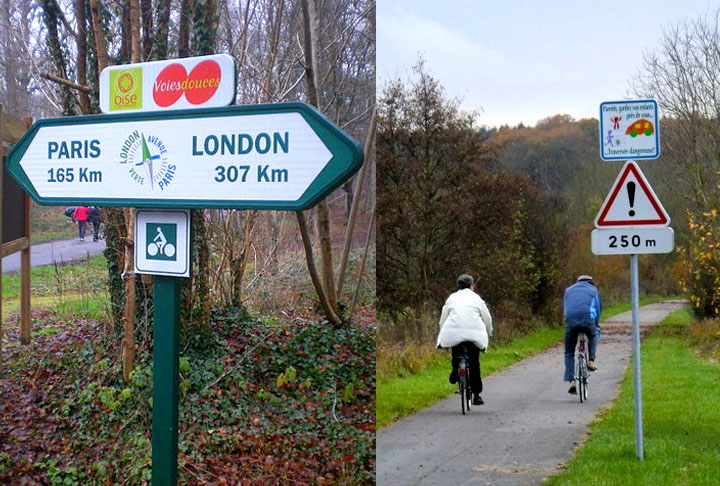 Ciclovia Avenue Verte (Inglaterra e FranÃ§a) - Essa ciclovia faz a ligaÃ§Ã£o direta entre Londres e Paris para os amantes das pedaladas, com uma interrupÃ§Ã£o para a travessia do Canal da Mancha por ferryboat. Foi criada em 2012 para os Jogos OlÃ­mpicos. 