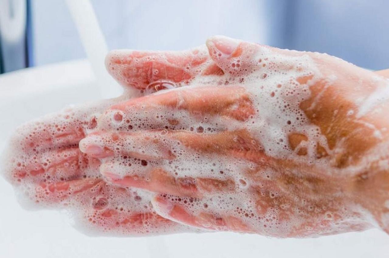 CORRETO: Sempre lavar as mãos antes de manipular os alimentos. Isso pode ser feito simplesmente com água e sabão. Um procedimento básico, mas que tem a eficácia necessária para evitar contaminação. Se a pessoa não tiver uma pia disponível, pode limpar as mãos com álcool em gel - uma prática que acabou sendo difundida durante a pandemia da Covid-19.  -Divulgação