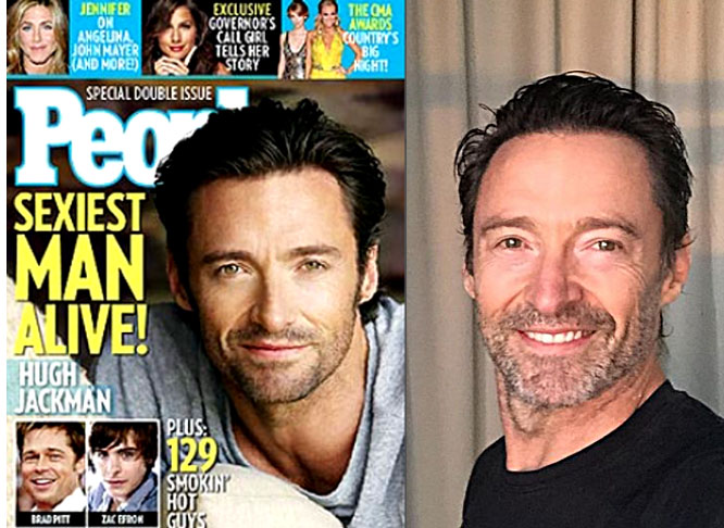 2008 — Hugh Jackman: Mais conhecido pelo papel de Wolverine nos cinemas, Hugh Jackman voltou ao papel em 2024, em "Deadpool & Wolverine". Nasceu em 12 de outubro de 1968.