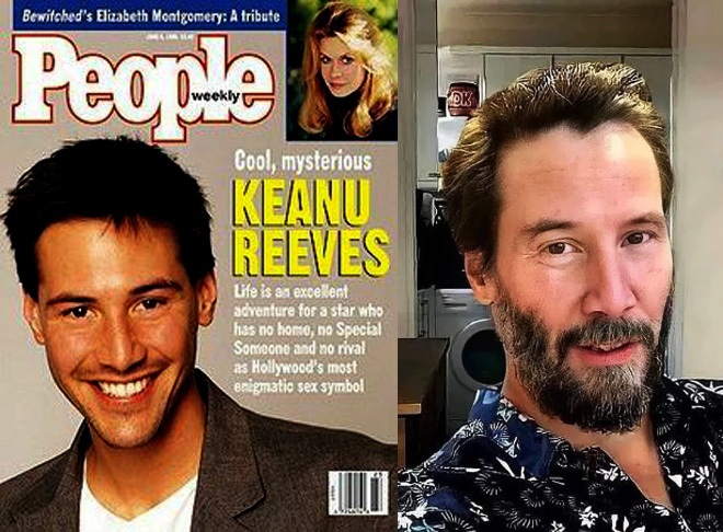 1994 — Keanu Reeves: Cinco anos antes de protagonizar "Matrix", o ator, nascido em 1964, foi eleito o mais sedutor do mundo. Atualmente, Reeves é o astro da franquia "John Wick" e voltará a protagonizar "Constantine".