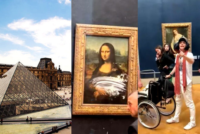 Visitante disfarçado entra no Louvre e tenta destruir a Monalisa. Entenda!