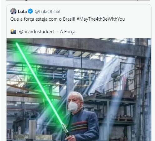 Lula imita Jedi e ganha elogio de ator de Star Wars