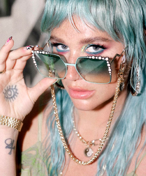 Kesha Rose Sebert, conhecida simplesmente como Kesha é uma cantora, compositora e atriz estadunidense. Surgiu no mundo da música no início de 2009 depois de ter sua voz na canção 