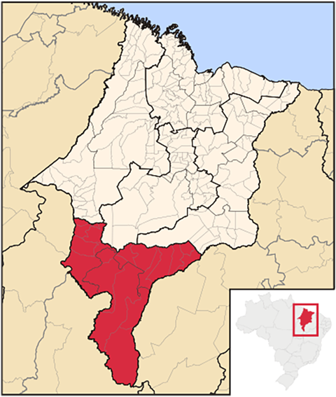  O Maranhão do Sul teria 49 municípios, com capital em Imperatriz. O Maranhão seria mantido no norte do território, com a capital São Luís. - Raphael Lorenzeto de Abreu wikimedia commons 