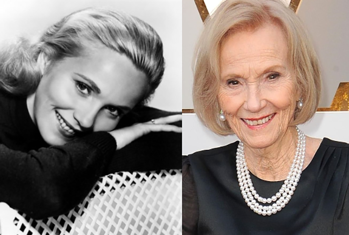 Eva Marie Saint - Nasceu em 4/7/1924 em Nova Jersey (EUA). Uma das belas loiras da Era de Ouro de Hollywood, Oscar pela atuação em "Sindicato de Ladrões", ao lado de Marlon Brando (1954). 