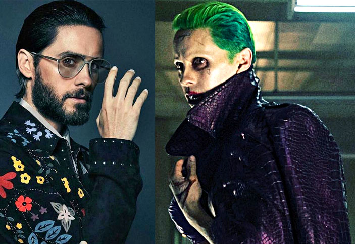 <p>Jared Leto/Coringa- O ator e músico americano, nascido em 26/12/1971, na Luisiana, interpretou o vilão Coringa em “Esquadrão Suicida” (2016) e “Liga da Justiça de Zack Snyder” (2021).</p>

