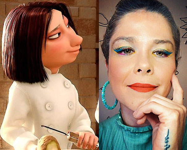 Samara Felippo/ Colette - "Ratatouille" (2007): Na animação da Pixar, Colette é uma chef talentosa e determinada que trabalha no restaurante Gusteau's. 