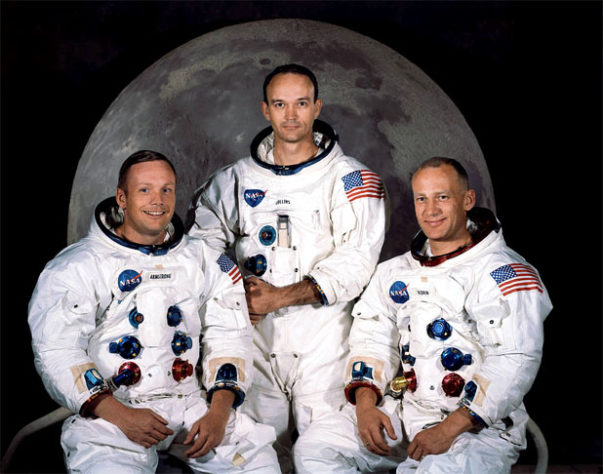 Equipe da Apollo 11, 1969 - Chegada do Homem a Lua